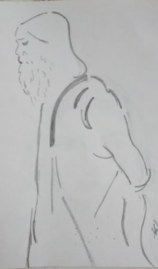 530x900 Rabindranath Tagore Drawing - Rabindranath Tagore Drawing