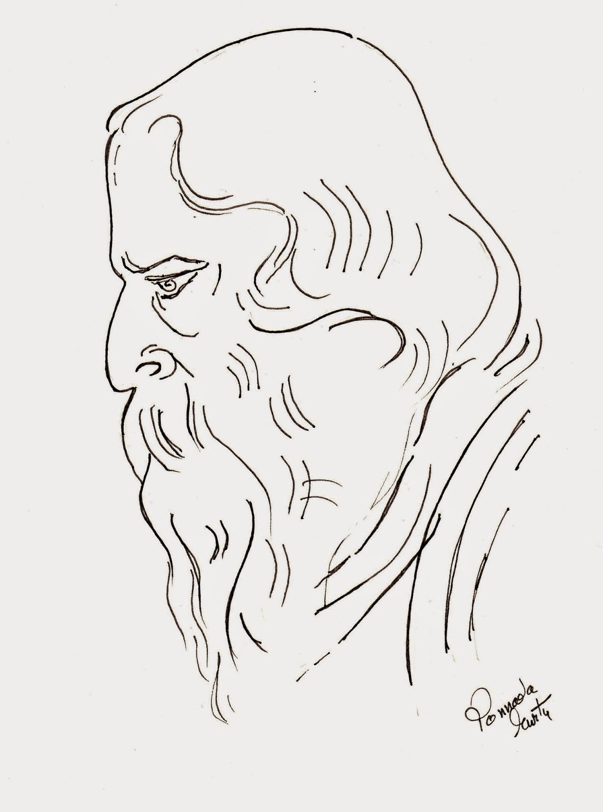 1188x1600 Sketches And Drawings Rabindranath Tagore - Rabindranath Tagore Drawing
