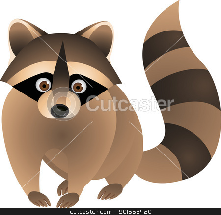 450x437 raccoon cartoon stock vector - Raccoon Cartoon Drawing