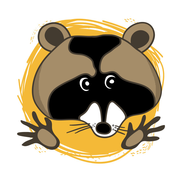 630x630 drawing funny cartoon raccoon - Raccoon Cartoon Drawing