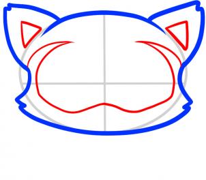 302x264 How To Draw How To Draw A Raccoon For Kids - Raccoon Drawing Step By Step