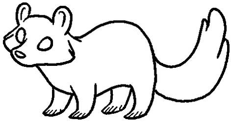 471x250 animal bases favourites - Raccoon Line Drawing