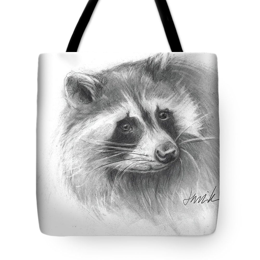 1000x1000 bandit the raccoon tote bag for sale - Raccoon Pencil Drawing