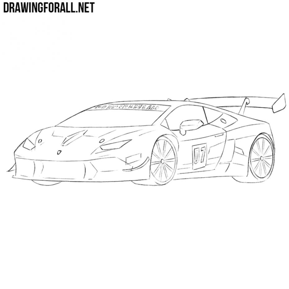 930x930 Simple Race Car Drawing Room Wallpapers - Race Car Drawing