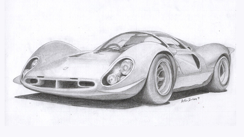 800x450 classic race car car pencil art drawings - Race Car Drawing Images