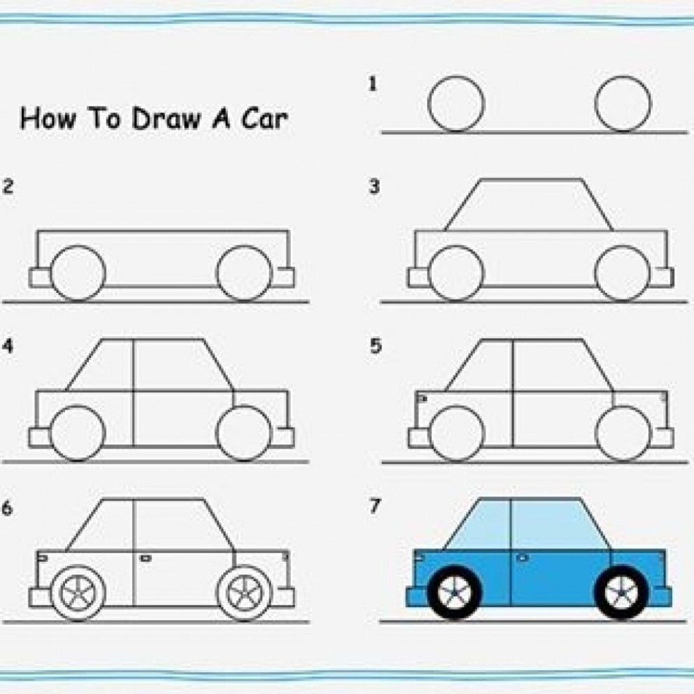 How to draw a simple car information