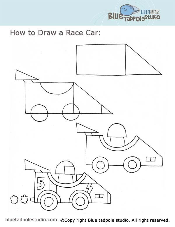 600x776 How To Draw A Race Car Step - Race Car Drawing Step By Step