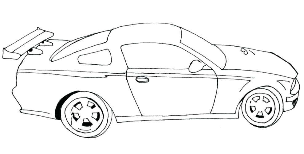 Race Car Outline Drawing at PaintingValley.com | Explore collection of ...