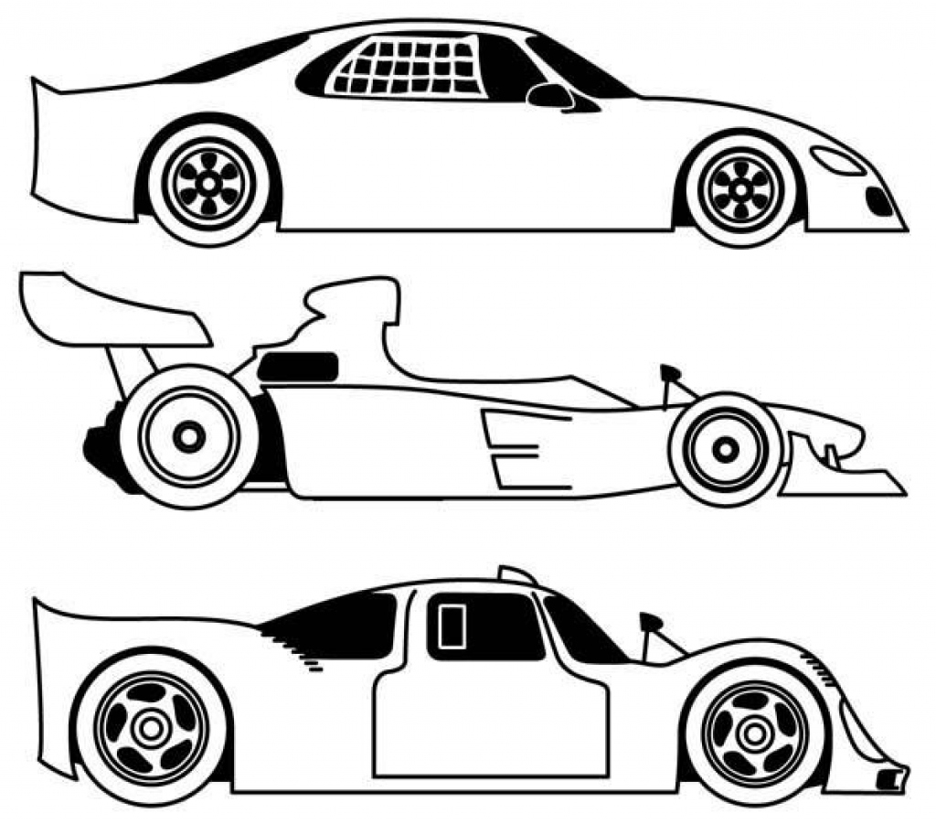 Race Car Outline Drawing at Explore collection of