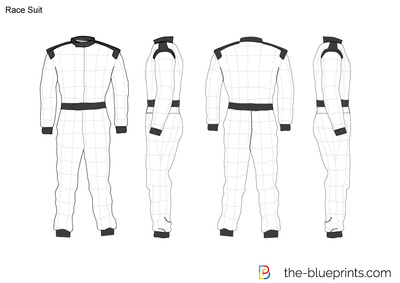 400x283 Race Suit Vector Drawing - Race Drawing
