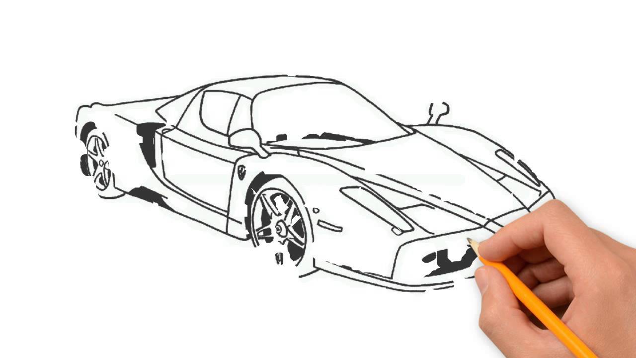 1280x720 Race Car Pencil Things To Draw Step - Race Drawing