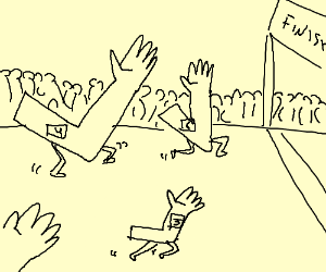 300x250 arms race drawing - Race Drawing