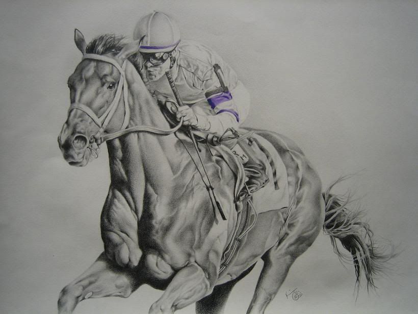 820x615 Pencil Drawings Of Horses Pencil Drawing - Race Horse Drawing