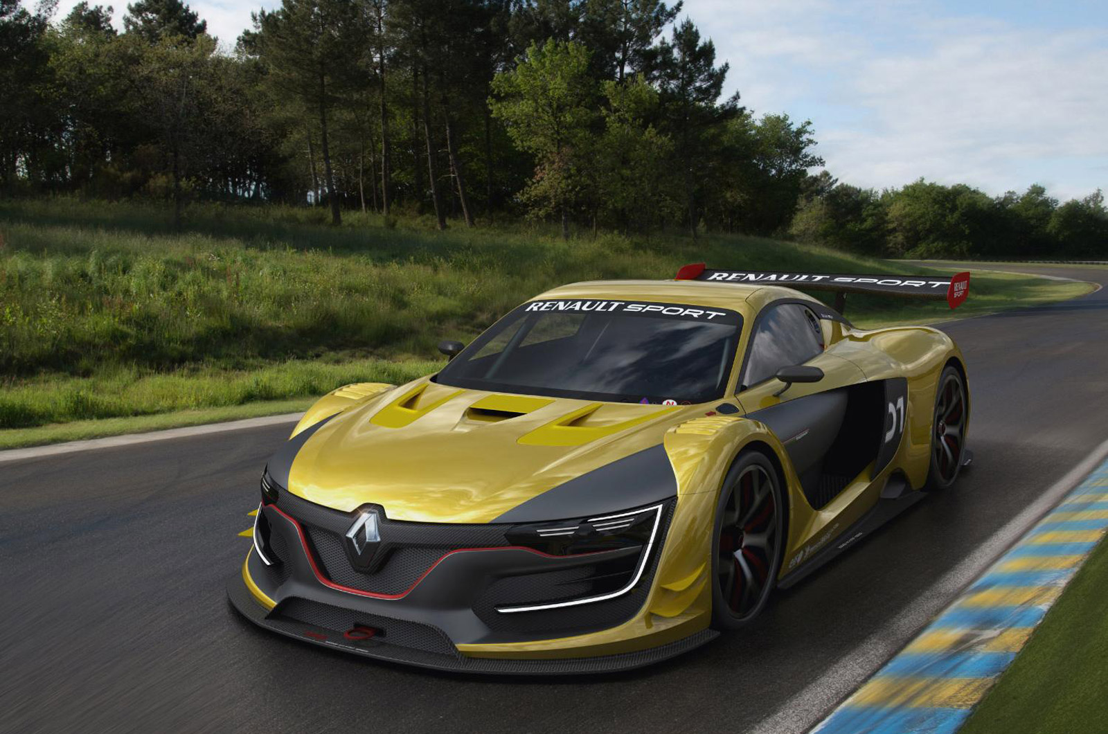 1600x1060 gt r powered renault r s from the drawing board to the race track - Race Track Drawing