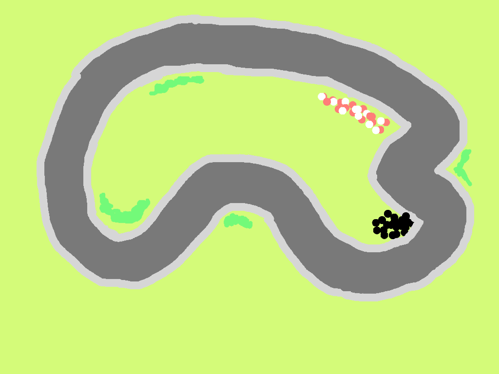 race car track drawing easy