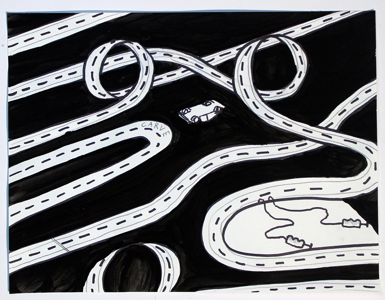 1300x1013 race track on the one thousand drawing pension plan - Race Track Drawing