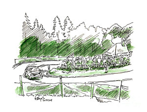 300x229 racetrack drawings fine art america - Race Track Drawing