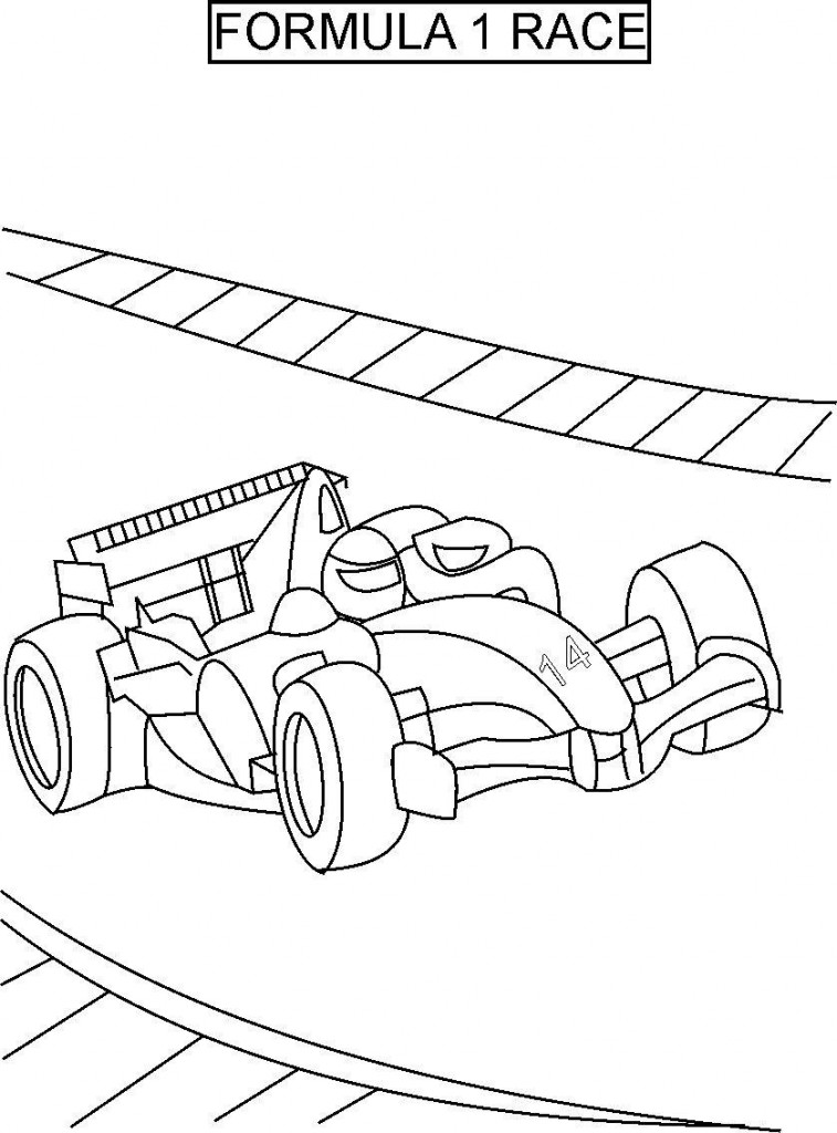 757x1024 Free Printable Race Car Coloring Pages For Kids - Racing Car Drawing For Kids