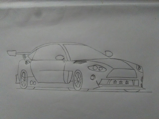 640x480 How To Draw A Race Car Step - Racing Car Drawing For Kids