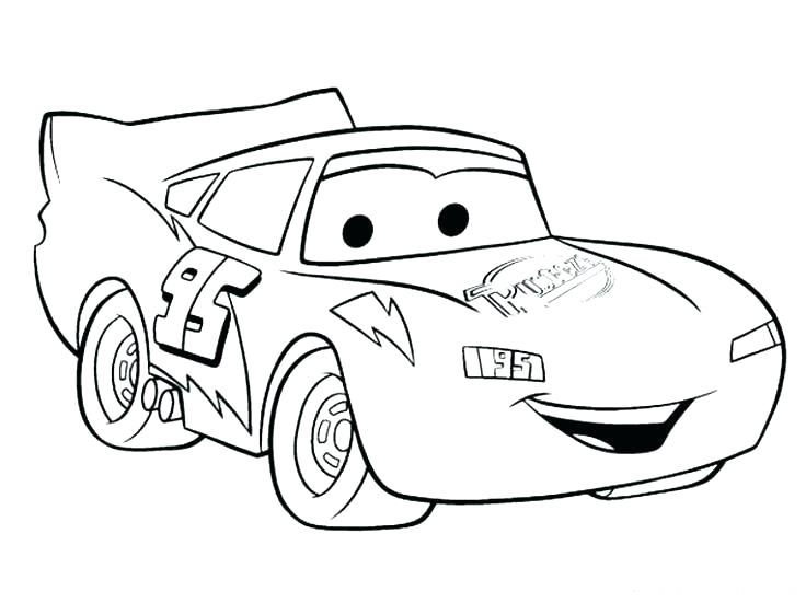 736x551 Coloring - Racing Car Drawing For Kids