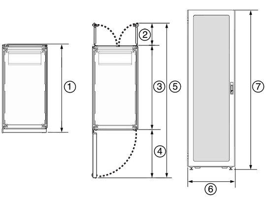 540x400 oracle rack cabinet dimensions - Rack Drawing