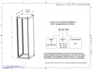 300x232 Technical Drawings A J Manufacturing - Rack Drawing