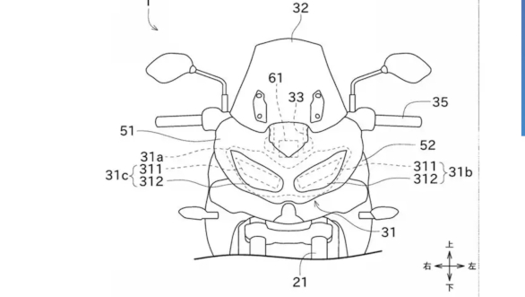 586x331 kawasaki motorcycles to be equipped with radar assisted safety - Radar Drawing