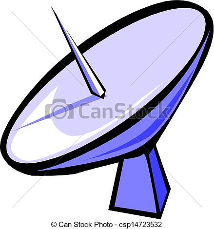 439x470 vector illustration of radar dish - Radar Drawing