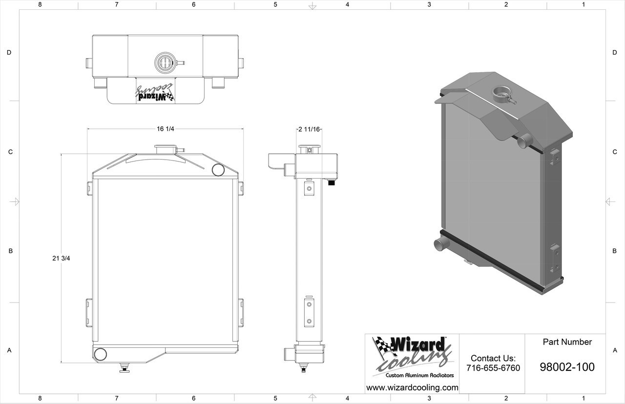 1280x828 austin healey aluminum radiator - Radiator Drawing