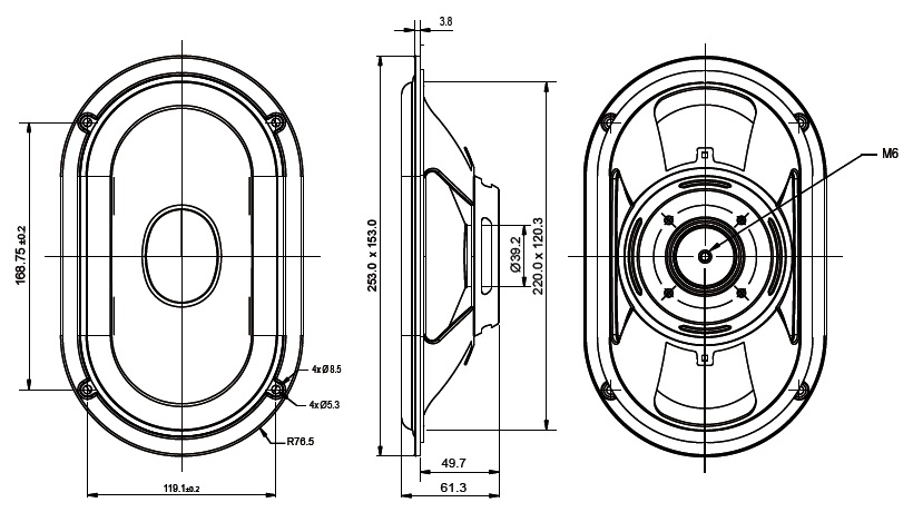 820x469 sb acoustics passive radiator - Radiator Drawing