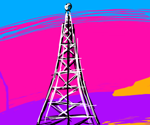 300x250 radio tower drawing - Radio Tower Drawing