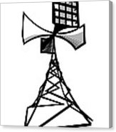 163x186 siren radio tower wood print - Radio Tower Drawing