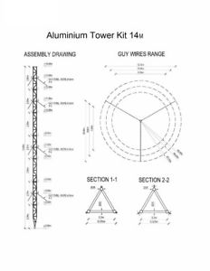 232x300 m aluminium - Radio Tower Drawing