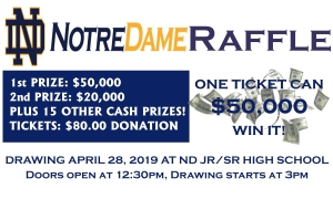 300x180 raffle drawing party notre dame schools - Raffle Drawing