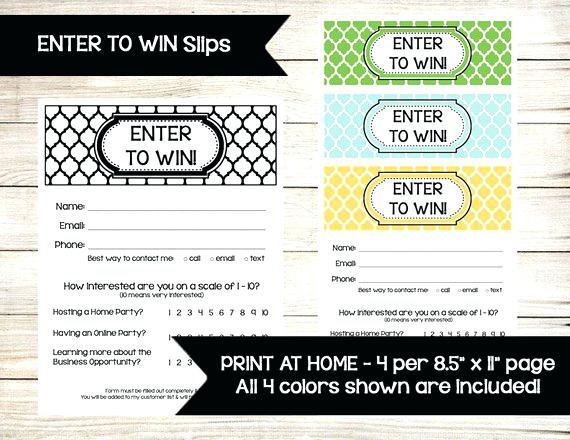 570x440 print at home raffle tickets enter to win ticket drawing slip konfor - Raffle Ticket Drawing