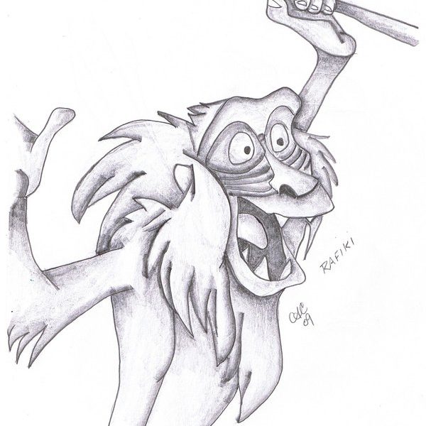 Rafiki Drawing at PaintingValley.com | Explore collection of Rafiki Drawing