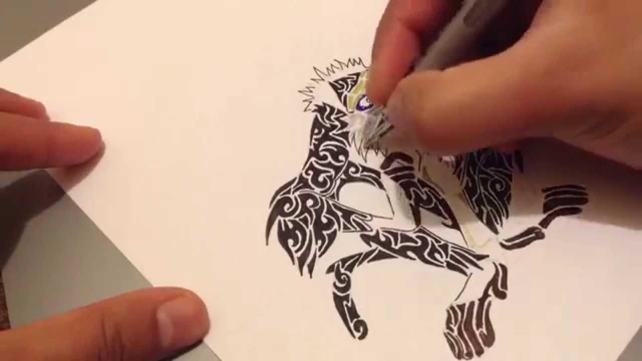 1280x720 tribal rafiki speed drawing - Rafiki Drawing