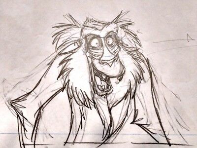 400x300 vintage disney lion king timon pumbaa rafiki tv production - Rafiki Drawing