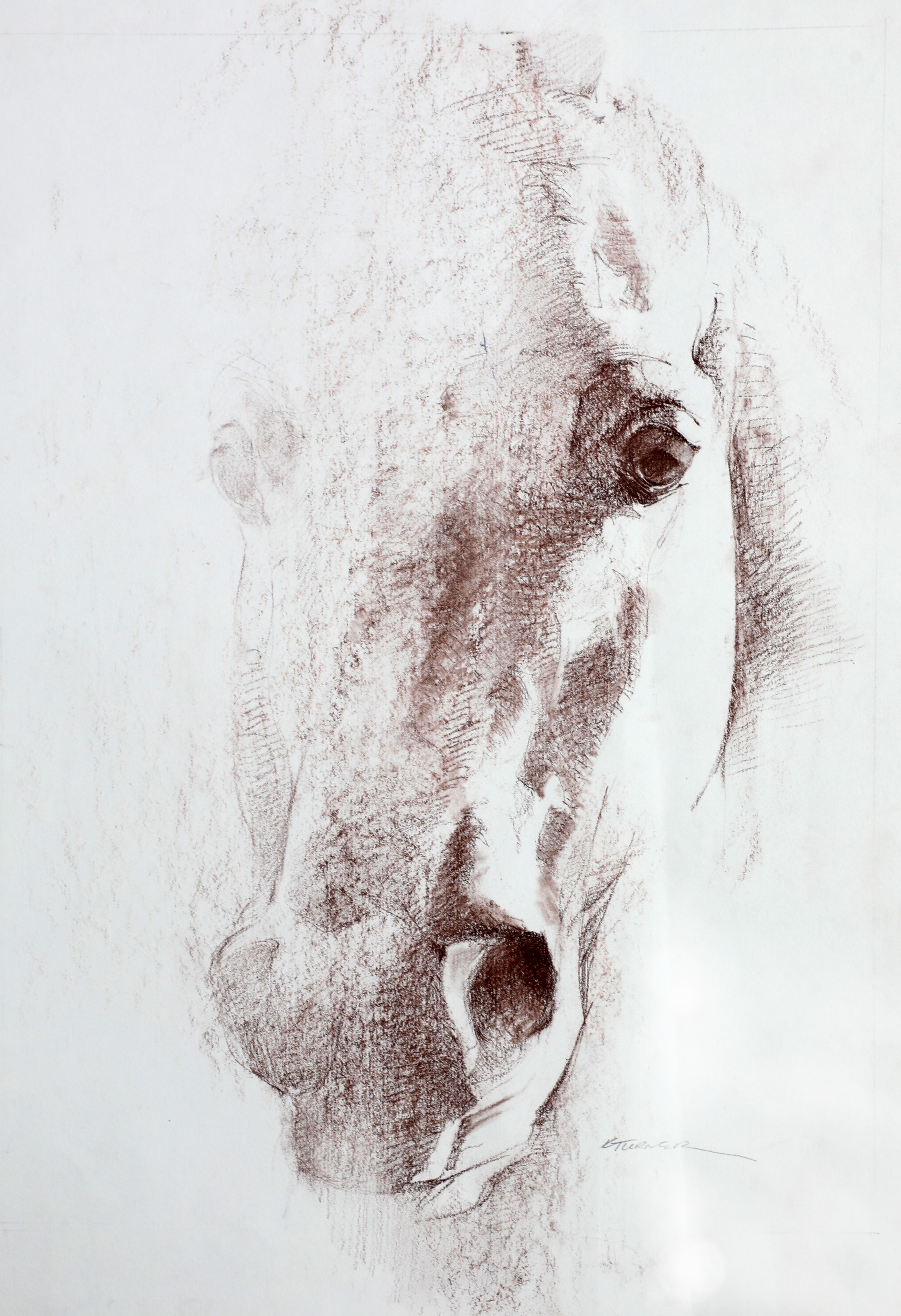 3519x5141 in his element x conte on rag - Rag Drawing