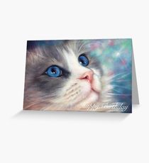210x230 ragdoll cat drawing greeting cards redbubble - Ragdoll Cat Drawing