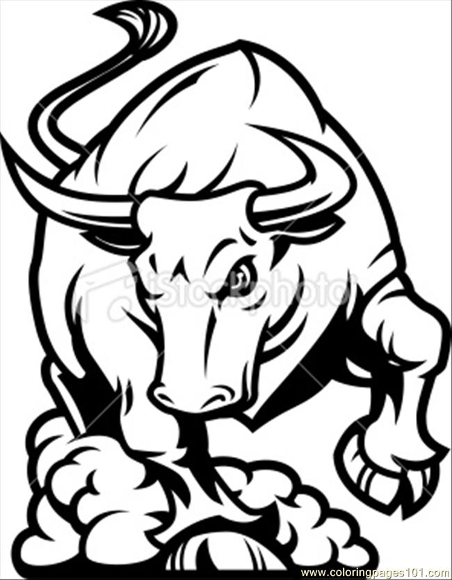 650x834 bull drawing cowboy for free download - Raging Bull Drawing