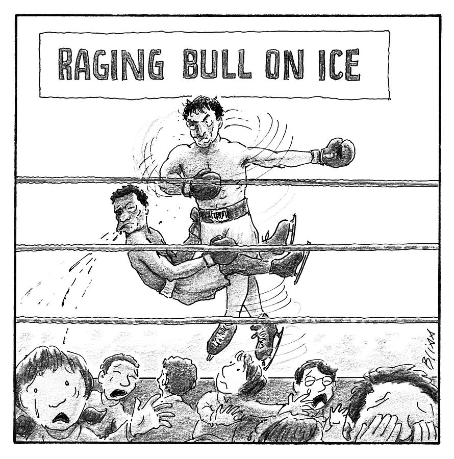 890x900 raging bull on ice - Raging Bull Drawing