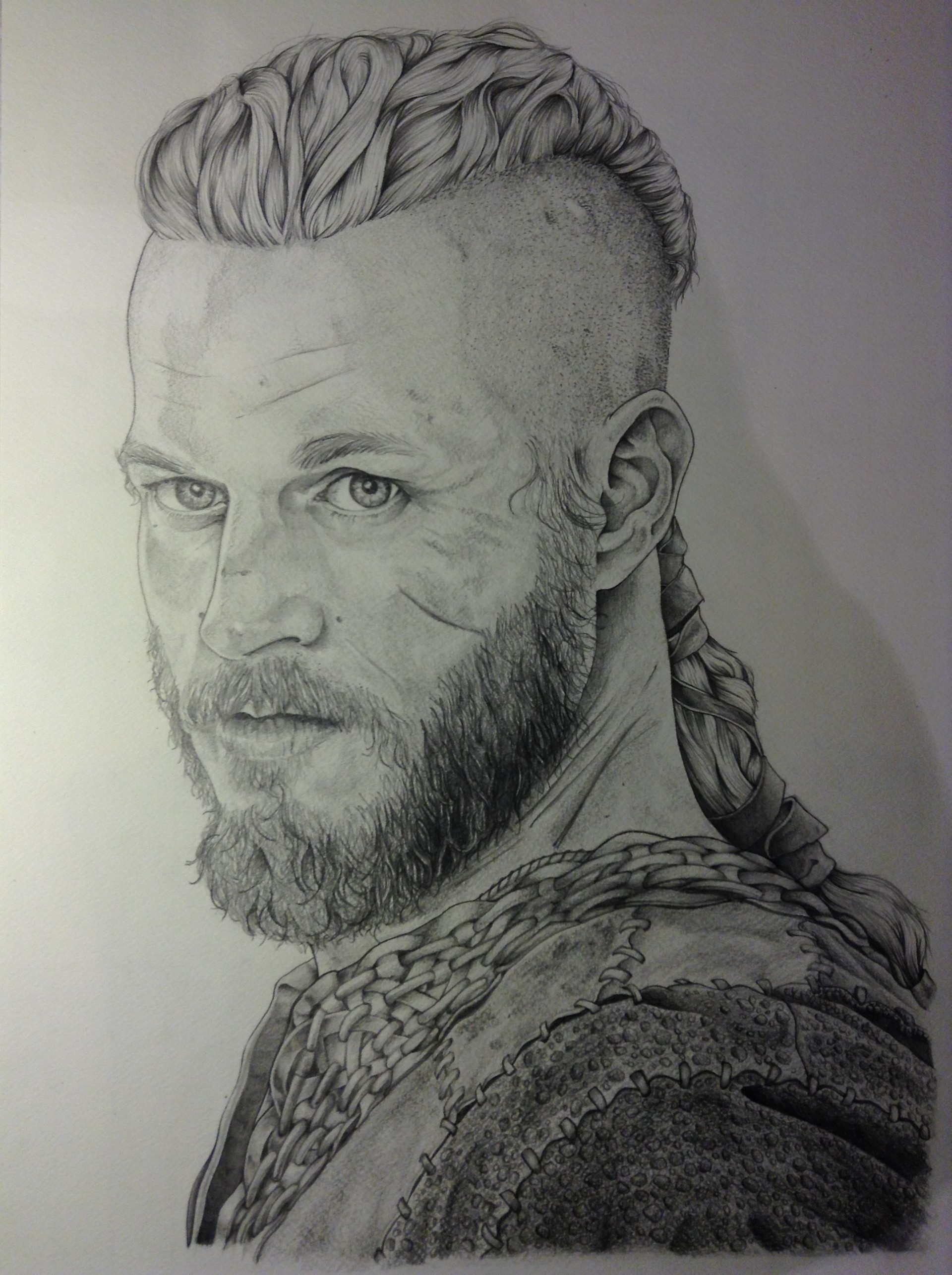 1920x2571 artstation - Ragnar Lothbrok Drawing
