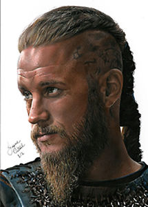 215x300 realistic drawing of ragnar lothbrok from vikings - Ragnar Lothbrok Drawing
