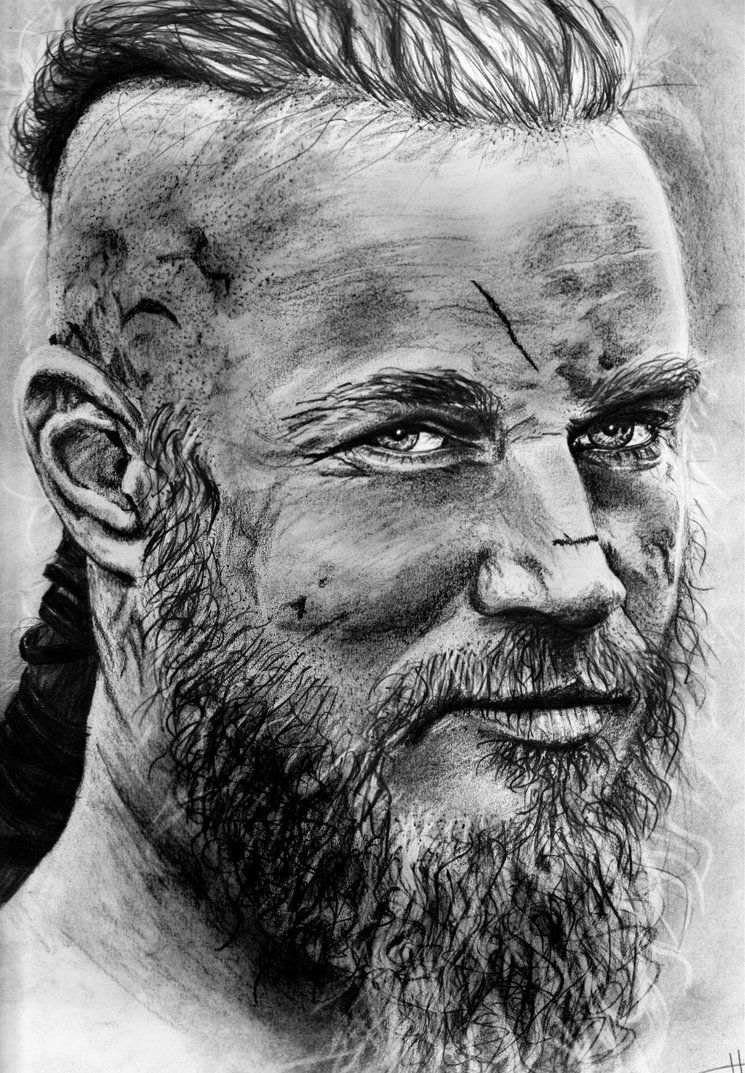745x1073 beautiful black and white ragnar lothbrok drawing my hottttttt - Ragnar Lothbrok Drawing