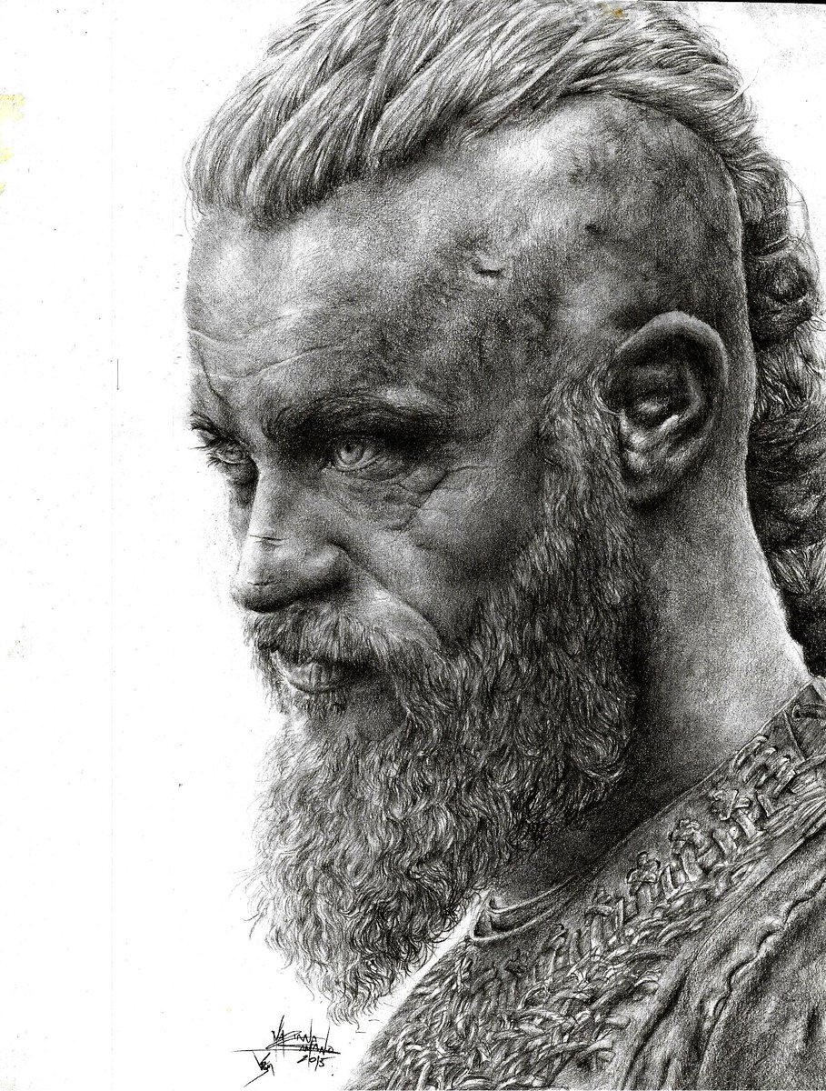 Ragnar Lothbrok Drawing at PaintingValley.com | Explore collection of ...