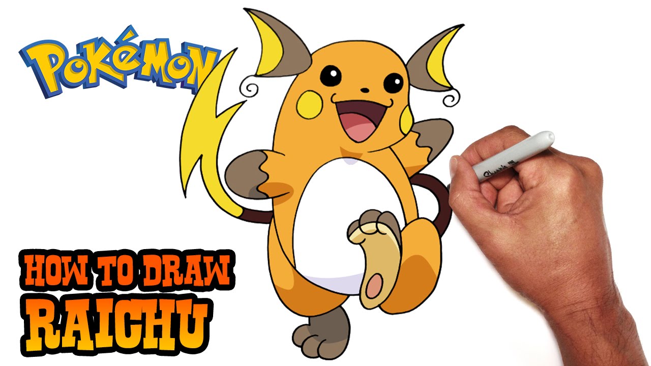 1280x720 How To Draw Raichu Pokemon - Raichu Drawing