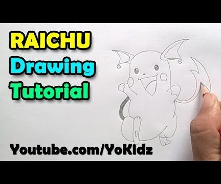 432x360 How To Draw Raichu - Raichu Drawing