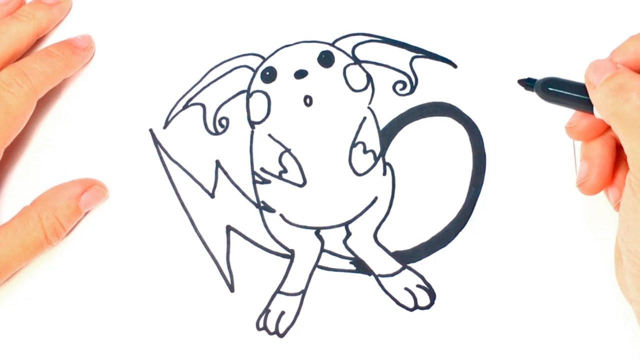 1280x720 How To Draw Raichu Pokemon Step - Raichu Drawing