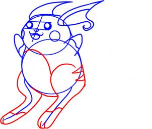 302x255 How To Draw Raichu - Raichu Drawing